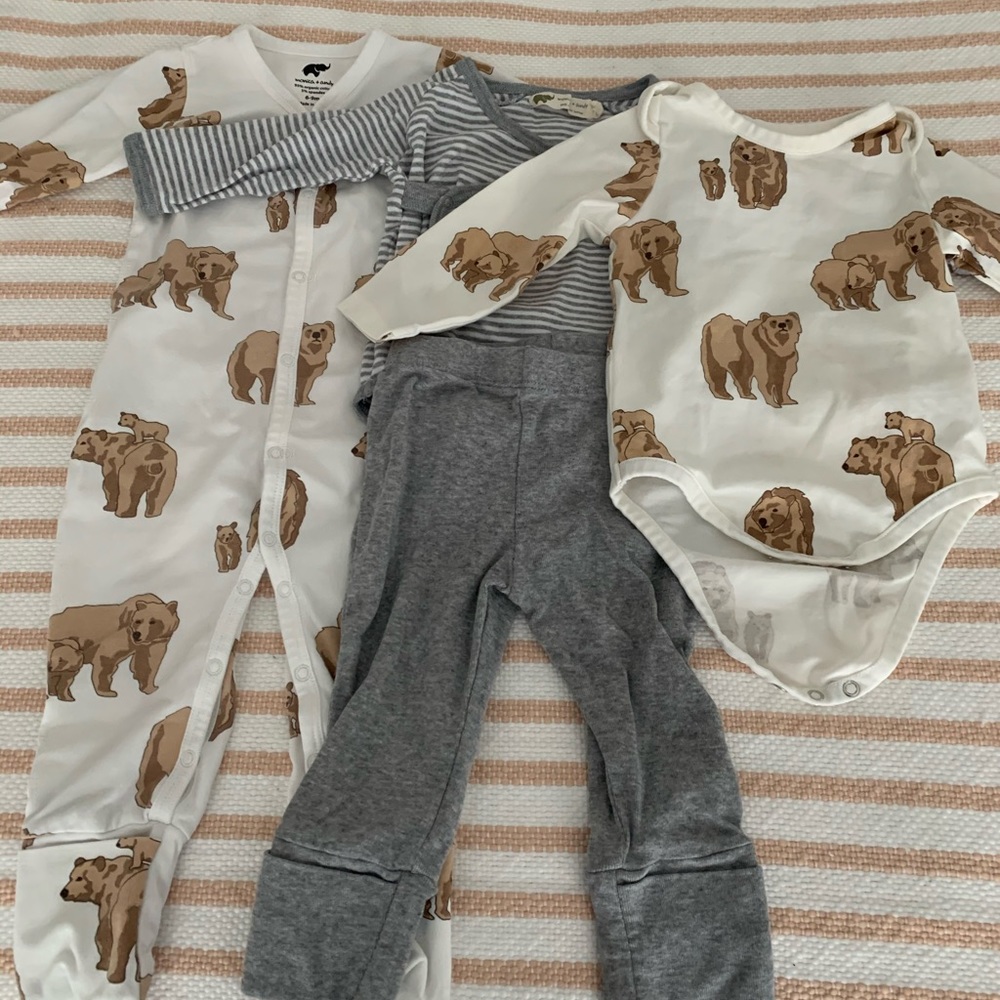Lot of Monica + Andy 6-9 month outfits (3 total)
